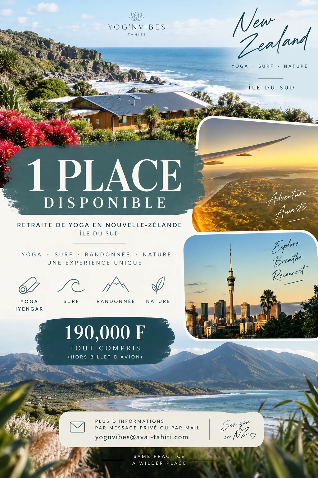 Affiche de la retraite Nouvelle-Zélande 2027